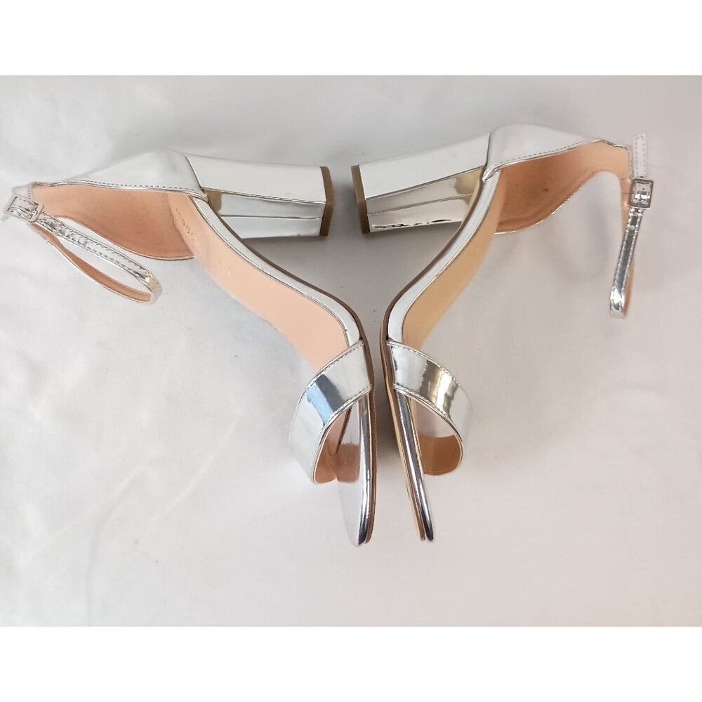 Madden Girl Beella Heeled Sandals Women’s Size 9 Silver NWOB - Picture 7 of 11